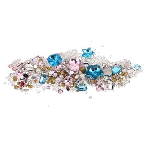 SAFIGLE 2 Sets Glitzer-Nagel-Juwelen-Set, 3D-Strasssteine, flache Rückseite, Edelsteine, DIY-Nagelkunst-Dekorationen für Frauen, Braut-Maniküre-Dekorationszubehör SAFIGLE 2 Sets Glitzer-Nagel-Juwelen-Set, 3D-Strasssteine, flache Rückseite, Edelsteine, DIY-Nagelkunst-Dekorationen für Frauen, Braut-Maniküre-Dekorationszubehör von SAFIGLE