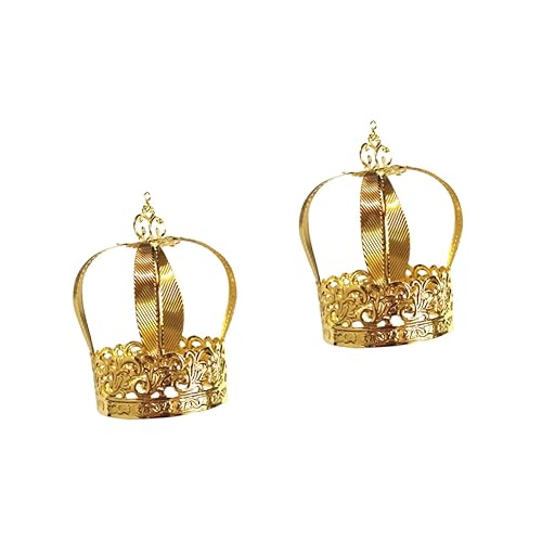 SAFIGLE 2 Stck Geburtstagstorte Krone Tortendeko aus Robustem Goldfarbener Cake Topper und Kindgerechte Kuchenornament als Geburtstagsgeschenk und Partydekoration SAFIGLE 2 Stck Geburtstagstorte Krone Tortendeko aus Robustem Goldfarbener Cake Topper und Kindgerechte Kuchenornament als Geburtstagsgeschenk und Partydekoration von SAFIGLE