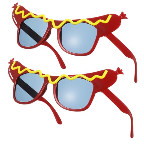 SAFIGLE 2 Stück Hot Dog Partybrillen aus Robustem Dekorative und Einzigartige Faschingsbrille für Erwachsene und Sichere Kanten für Fotos und Feierlichkeiten SAFIGLE 2 Stück Hot Dog Partybrillen aus Robustem Dekorative und Einzigartige Faschingsbrille für Erwachsene und Sichere Kanten für Fotos und Feierlichkeiten von SAFIGLE