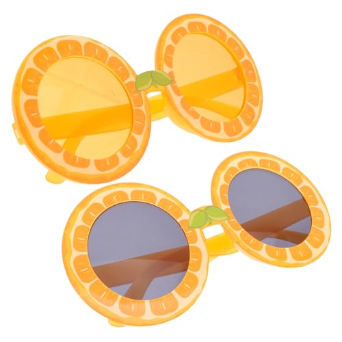 SAFIGLE 2 Stück Lustige Zitronenform Brille für Hawaiianische Sommer Pool und Strandpartys Kreative Party Dekoration und Fotografie von SAFIGLE