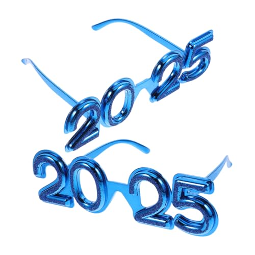 SAFIGLE 2 Stück Neujahrsbrille Design Partybrille Blau für Erwachsene und Festliche Foto Requisiten Bequemes Auffälliges Eyewear Zubehör SAFIGLE 2 Stück Neujahrsbrille Design Partybrille Blau für Erwachsene und Festliche Foto Requisiten Bequemes Auffälliges Eyewear Zubehör von SAFIGLE