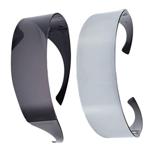 SAFIGLE 2 Stück Partybrille mit Haarband Lustige Accessoires für Tanzpartys Festivals und Clubs Schwarz Silber Leicht Langlebig und Sicher von SAFIGLE