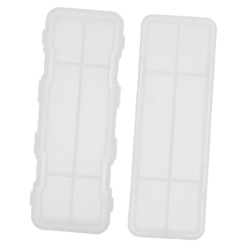 SAFIGLE 2 Stück Silikon Gießform Stifthalter Form für Epoxidharz DIY Stiftebox Molde Flexibel Wiederverwendbar zum Basteln und Aufbewahren von Schreibwaren von SAFIGLE