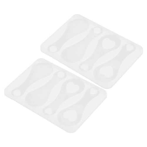 SAFIGLE 2 Stück Silikonform Einkaufswagen Token Gießform für DIY Schlüsselanhänger Epoxidharz Harz Mold Langlebig Einfach zu Bedienen für Schmuck und Dekoration von SAFIGLE