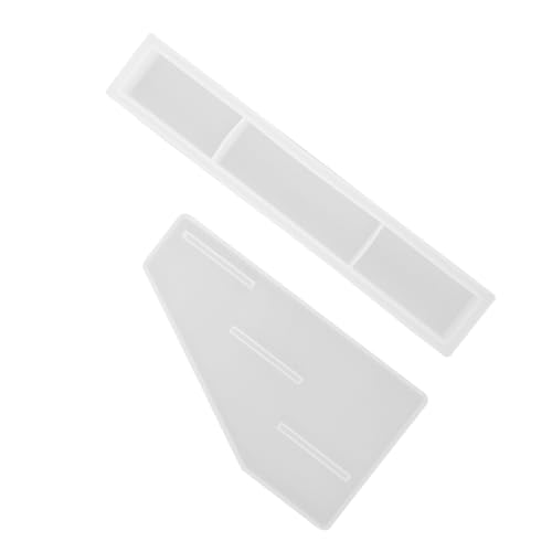 SAFIGLE 2 Stück Teiliges DIY Silikonform für Epoxidharz Kristallharz Lagerregal und Lippenstift Halter Flexibel Reißfest Kompakt für Kreative Bastelprojekte und Individuelle Aufbewahrung von SAFIGLE