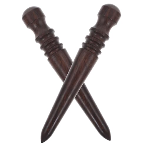 SAFIGLE 2 Stück Teiliges Lederkanten polierwerkzeug aus Holz Langlebiger DIY Leder Burnisher zum Schleifen und Polieren von Lederkanten Praktisches Handwerk tool für Lederarbeiten von SAFIGLE