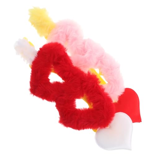 SAFIGLE 2 Stück Teiliges Love Shaped Sunglasses Kuschelige Herzförmige Brillen Leichtes Weiches Material für Valentinstag Hochzeiten Karneval Cosplay und Partyzubehör von SAFIGLE