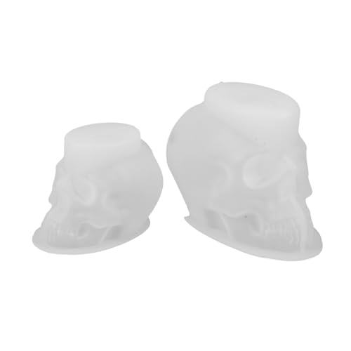 SAFIGLE 2 Stück Teiliges Silikon Schädelkopf Form Halloween Totenkopf Gießform für Harz Kerzen Seife Wachs Wiederverwendbare DIY Bastelform mit Detailreicher Gestaltung Vielseitig für SAFIGLE 2 Stück Teiliges Silikon Schädelkopf Form Halloween Totenkopf Gießform für Harz Kerzen Seife Wachs Wiederverwendbare DIY Bastelform mit Detailreicher Gestaltung Vielseitig für von SAFIGLE