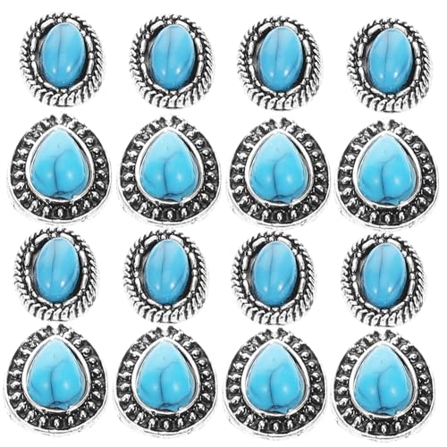 SAFIGLE 20 Stück Maniküre Diamant nageldesign Retro-Nagelschmuck Retro-Nagelanhänger einzigartige Nagelcharme Nagelornamente Charms für Nagelkunst Retro Nagelcharme Harz Sky-blue von SAFIGLE