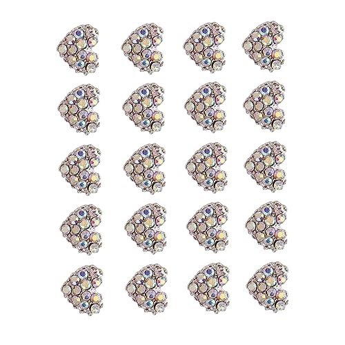 SAFIGLE 20 Stück Nagelkunst Aufkleber Strasssteine für Nageldesigns für Diy Nail Art und Maniküre Dekoration von SAFIGLE