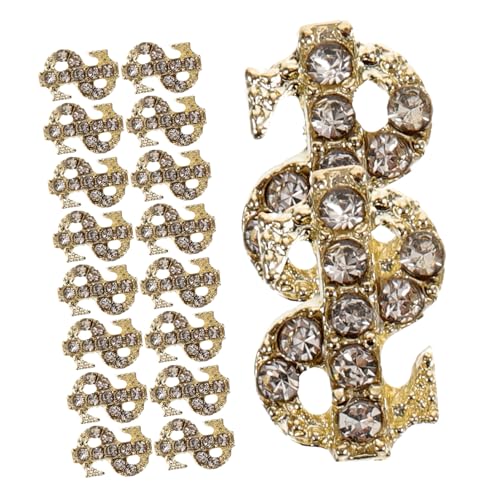SAFIGLE 20 Stück Nagelkunst Zubehör Maniküre Dekoration Goldene Nagel Charms Nageldekorationen Für Nagelkunst Nagel Charms Ein Silberner Nagel Charm Metallischer Nagel Charm Design von SAFIGLE