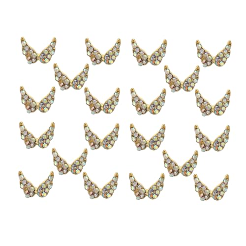 SAFIGLE 20 Stück Nail Art Charms Flügel Form Glitzernde Nageldekoration für Maniküre für Natürliche und Künstliche Nägel Einfach Anzuwenden SAFIGLE 20 Stück Nail Art Charms Flügel Form Glitzernde Nageldekoration für Maniküre für Natürliche und Künstliche Nägel Einfach Anzuwenden von SAFIGLE