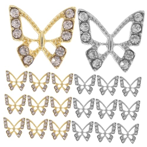 SAFIGLE 20 Stück Schmetterling Nail Art Zubehör für Schmetterlingsnagelzauber süße Nagelanhänger Nageledelsteine Schmetterling Nagelzubehör Strass -Schmetterlingsverzerrung Legierung SAFIGLE 20 Stück Schmetterling Nail Art Zubehör für Schmetterlingsnagelzauber süße Nagelanhänger Nageledelsteine Schmetterling Nagelzubehör Strass -Schmetterlingsverzerrung Legierung von SAFIGLE