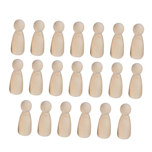 SAFIGLE 20 Stück Teiliges Kleine Holzfiguren Mädchenform aus Naturbelassenem Holz DIY bastelset für Bemalbare Holzpuppen für Kreative Malprojekte und Kindgerechtes Bastelzubehör SAFIGLE 20 Stück Teiliges Kleine Holzfiguren Mädchenform aus Naturbelassenem Holz DIY bastelset für Bemalbare Holzpuppen für Kreative Malprojekte und Kindgerechtes Bastelzubehör von SAFIGLE