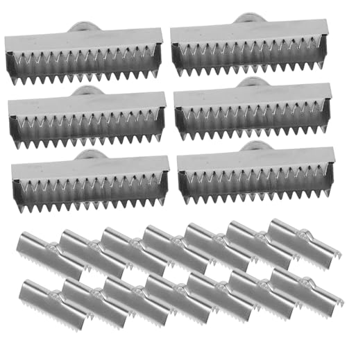 SAFIGLE 20 Stück Teiliges Lederband endkappen aus Edelstahl Farbige Bandklemmen für Schmuckherstellung Vielseitige Schnur Armbandverschlüsse Langlebige Schmuckzubehör für Lederarmbänder SAFIGLE 20 Stück Teiliges Lederband endkappen aus Edelstahl Farbige Bandklemmen für Schmuckherstellung Vielseitige Schnur Armbandverschlüsse Langlebige Schmuckzubehör für Lederarmbänder von SAFIGLE