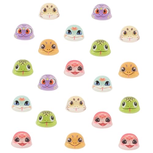 SAFIGLE 20 Stück Teiliges Resin Nagel Charms Schlange Kopf Design Niedliche Schlangen Nail Art Zubehör Schonend für Nägel Vielseitig für Alltag und Besondere Anlässe DIY Maniküre von SAFIGLE