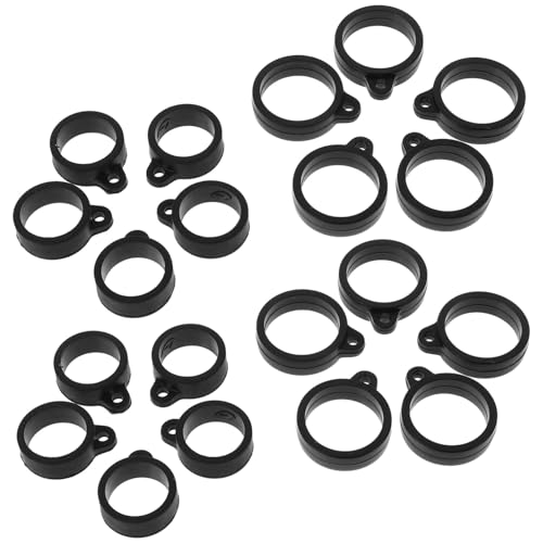 SAFIGLE 20 Stück Teiliges Schwarze Silikon gadget ringe Langlebige Anti lost Lanyard Anhänger für Schlüsselband Praktische Befestigung für Persönliche Gegenstände SAFIGLE 20 Stück Teiliges Schwarze Silikon gadget ringe Langlebige Anti lost Lanyard Anhänger für Schlüsselband Praktische Befestigung für Persönliche Gegenstände von SAFIGLE
