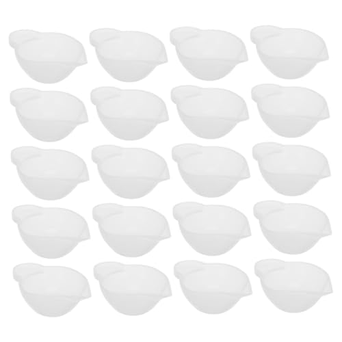 SAFIGLE 20 Stück Teiliges Silikon Kleine Flexible Epoxidharz Rührschüsseln für DIY Basteln Langlebig Lebensmittelecht Wiederverwendbar für Resin und Harzarbeiten von SAFIGLE