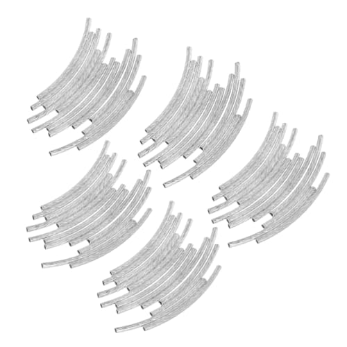 SAFIGLE 200 Stück Gebogene Röhrenperlen Schmuckzubehör Silberfarbene Spacer Beads für DIY Armbänder und Ketten Basteln Kleine Perlen Zubehör für Individuelle Schmuckherstellung SAFIGLE 200 Stück Gebogene Röhrenperlen Schmuckzubehör Silberfarbene Spacer Beads für DIY Armbänder und Ketten Basteln Kleine Perlen Zubehör für Individuelle Schmuckherstellung von SAFIGLE