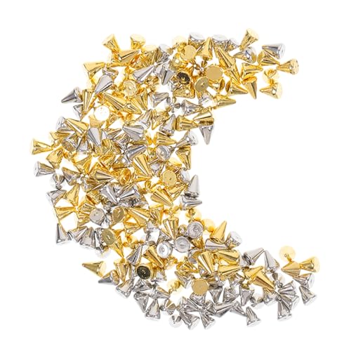 SAFIGLE 200 Stück Nagelnieten Spike Anhänger Nagel Charms Nail Art Charms Maniküre Dekore Glänzende Nail Art Frauen Nageldekorationen Nagelkunstbedarf Nägel Große Edelsteine von SAFIGLE