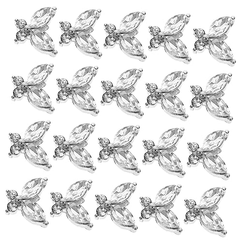 SAFIGLE 20Stücke Schmetterling Nagelcharms Maniküre Edelsteine Süße Nagelkunst Dekorationen für Nagelverzierung für Partys und Besondere Anlässe SAFIGLE 20Stücke Schmetterling Nagelcharms Maniküre Edelsteine Süße Nagelkunst Dekorationen für Nagelverzierung für Partys und Besondere Anlässe von SAFIGLE