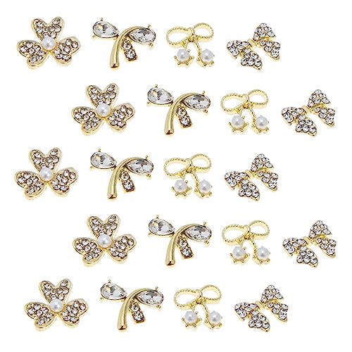 SAFIGLE 20Stücke Strassstein Charms mit Perlen und Bogen Design Nageldekorationen für Maniküren für Natürliche und Künstliche Nägel Langlebig und Einfach Anzuwenden SAFIGLE 20Stücke Strassstein Charms mit Perlen und Bogen Design Nageldekorationen für Maniküren für Natürliche und Künstliche Nägel Langlebig und Einfach Anzuwenden von SAFIGLE