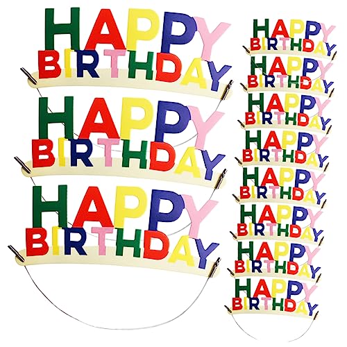 SAFIGLE 20st Geburtstagshut Lustige Partyhüte Geburtstagsfeierhüte Für Erwachsene Alles Zum Geburtstag Tiara Fröhliche Mützen Geburtstagsstift Kronen Papier Kuchen Kind Stirnband von SAFIGLE