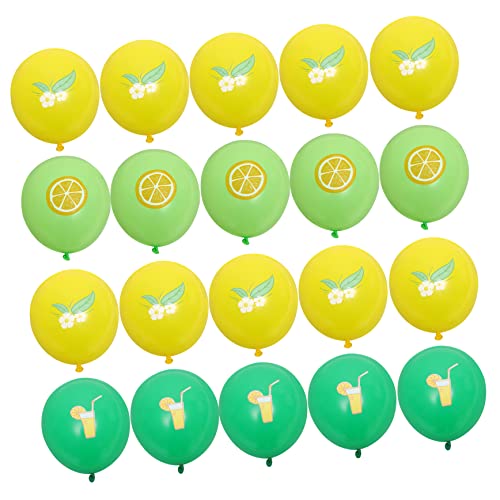 SAFIGLE 24st Zitronenfruchtballon Ballonrequisiten Für Das Szenenlayout Zubehör Für Die Sommergeburtstagsfeier Fruchtballons Sommer-strandparty-luftballons Baby Emulsion Suite Gedenken von SAFIGLE