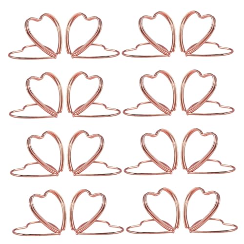 SAFIGLE 25 Stück Teiliges Herz Tischkartenhalter aus Stabilem Metall Vielseitiger Karten Fotohalter für Hochzeit Geburtstag Büro und Feierlichkeiten Praktisch und Langlebig in Roségold SAFIGLE 25 Stück Teiliges Herz Tischkartenhalter aus Stabilem Metall Vielseitiger Karten Fotohalter für Hochzeit Geburtstag Büro und Feierlichkeiten Praktisch und Langlebig in Roségold von SAFIGLE
