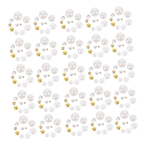 SAFIGLE 3 Boxen Nagelperlen Halbkreis Flatback Nail Charms für DIY Nagelkunst Kunststoffperlen Maniküre Dekorationen Vielseitige Nagelornamente für Frauen Nail Art Zubehör von SAFIGLE