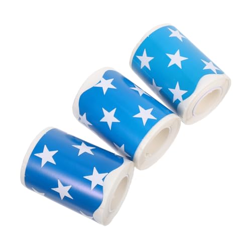 SAFIGLE 3 Rollen Bulletin Board Border Star Design Selbstklebend Je Langlebige Kupferpapier Dekoration für Schule Büro Posterrahmen und Wandgestaltung von SAFIGLE