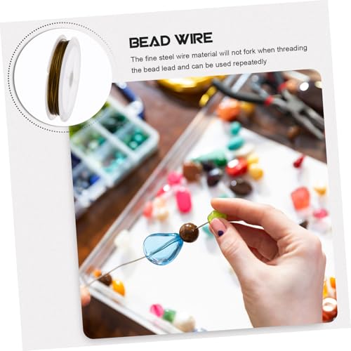 SAFIGLE 3 Rollen Goldfarbener Schmuckdraht aus Metall Multifunktionaler Flexibler Basteldraht für DIY Perlenarbeiten Schnittfestes Biegsames Schmuckzubehör für Armbänder und Ketten von SAFIGLE