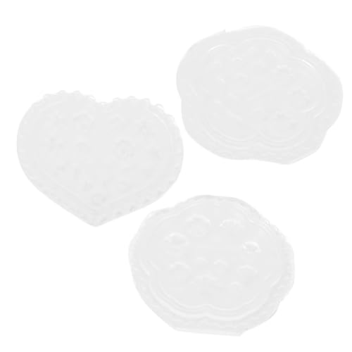 SAFIGLE 3 STÜCKE Teiliges Silikon Nagelkunst Formen Stabile Maniküre Gießformen für Epoxidharz Verschiedene Muster Langlebig und Sicher für Heim Salon nail Art DIY von SAFIGLE