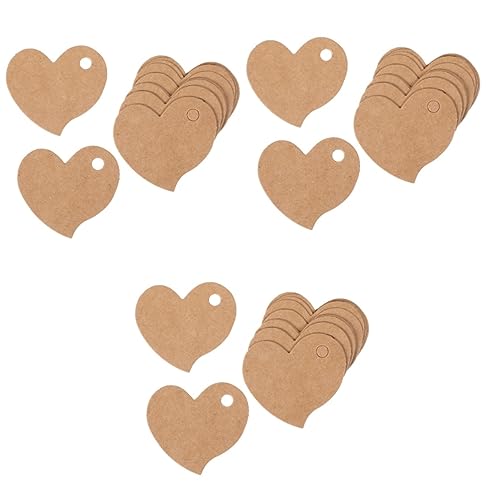 SAFIGLE 3 Sätze Herzförmige Kraftpapier Anhänger Packung Mit Vorgebohrtem Für Diy Für Preisschilder Weihnachtsanhänger Etiketten Und Kreative Projekte 3 Packungen * 3 SAFIGLE 3 Sätze Herzförmige Kraftpapier Anhänger Packung Mit Vorgebohrtem Für Diy Für Preisschilder Weihnachtsanhänger Etiketten Und Kreative Projekte 3 Packungen * 3 von SAFIGLE