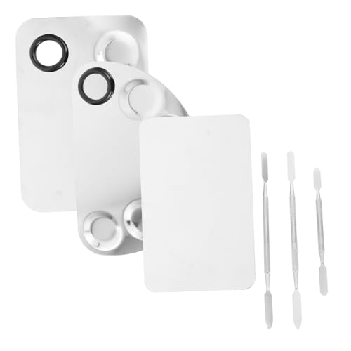 SAFIGLE 3 Sätze Make Up Mischpalette mit Spateln Teiliges für Nagelkunst und Kosmetik Halbkreisförmiger Großer Quadratischer und Quadratischer Mischplatte Einfach zu Reinigen Handhaben SAFIGLE 3 Sätze Make Up Mischpalette mit Spateln Teiliges für Nagelkunst und Kosmetik Halbkreisförmiger Großer Quadratischer und Quadratischer Mischplatte Einfach zu Reinigen Handhaben von SAFIGLE