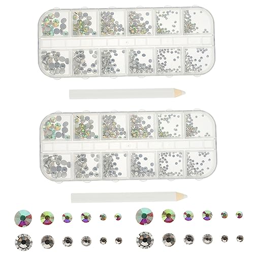 SAFIGLE 3 Sätze Nail Art mit Farben Flatback Strasssteinen Diy Dekoration für Maniküre Bastel Accessoires für Kunsthandwerk Kleidung und Handyhüllen SAFIGLE 3 Sätze Nail Art mit Farben Flatback Strasssteinen Diy Dekoration für Maniküre Bastel Accessoires für Kunsthandwerk Kleidung und Handyhüllen von SAFIGLE