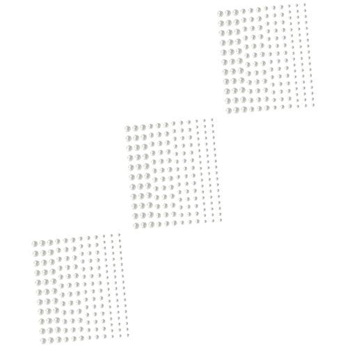 SAFIGLE 3 Sätze Perlen-gesichtspflaster Make-up-juwelen Klebstoff Edelsteine Klebeperlen Körpersteinsteine Selbstklebende Gesichtssteine Juwelenaufkleber Abs Weiß 6 Blätter * 3 SAFIGLE 3 Sätze Perlen-gesichtspflaster Make-up-juwelen Klebstoff Edelsteine Klebeperlen Körpersteinsteine Selbstklebende Gesichtssteine Juwelenaufkleber Abs Weiß 6 Blätter * 3 von SAFIGLE