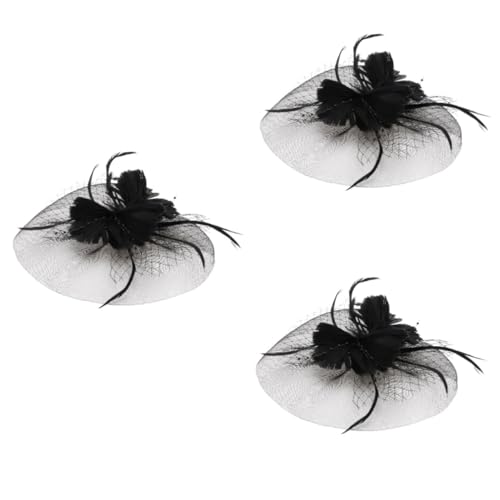 SAFIGLE 3 Stk Feder Blumen Stirnband braut haarband Stirnband aus Netzgaze halloween oblaten wampir halloween Kopfschmuck für Hochzeitsfeiern Kopfschmuck aus Maschengarn Gittergewebe Black SAFIGLE 3 Stk Feder Blumen Stirnband braut haarband Stirnband aus Netzgaze halloween oblaten wampir halloween Kopfschmuck für Hochzeitsfeiern Kopfschmuck aus Maschengarn Gittergewebe Black von SAFIGLE