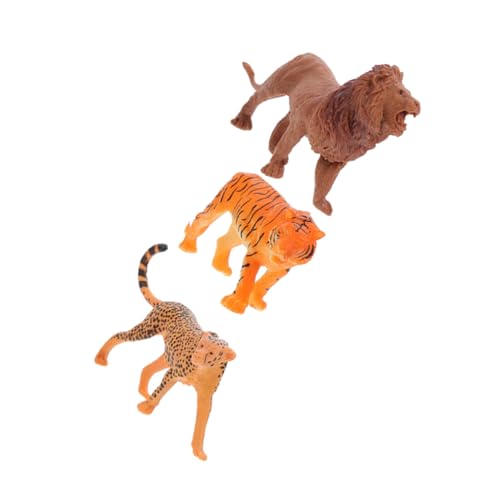 SAFIGLE 3St Kuchendekorationen Dschungeltierspielzeug Tiermodell Spielzeug für Mädchen Tischdekoration Tierornament kleine Tierfiguren gefälschtes Tier Zylinder Zubehör schmücken Kind von SAFIGLE