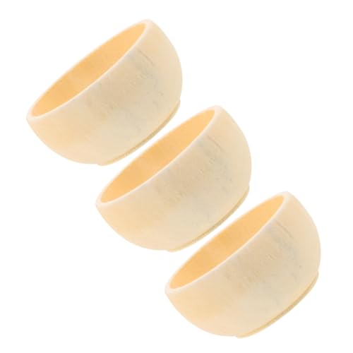 SAFIGLE 3 Stück Mini Holzschalen Unbemalt zum Bemalen DIY Bastel Holzschalen Kreative Holzschüssel für Heimdekoration und Kunstprojekte SAFIGLE 3 Stück Mini Holzschalen Unbemalt zum Bemalen DIY Bastel Holzschalen Kreative Holzschüssel für Heimdekoration und Kunstprojekte von SAFIGLE