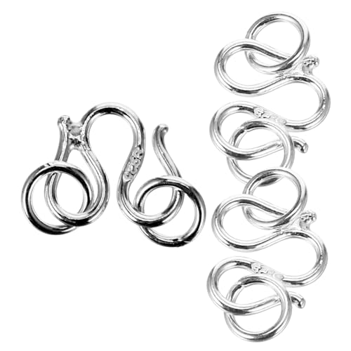 SAFIGLE 3 Stück Silber Schmuckverschluss DIY Armband Halskettenverbinder Mittelgroß Einfach zu Befestigen Vielseitiger Verschluss für DIY Schmuckherstellung SAFIGLE 3 Stück Silber Schmuckverschluss DIY Armband Halskettenverbinder Mittelgroß Einfach zu Befestigen Vielseitiger Verschluss für DIY Schmuckherstellung von SAFIGLE