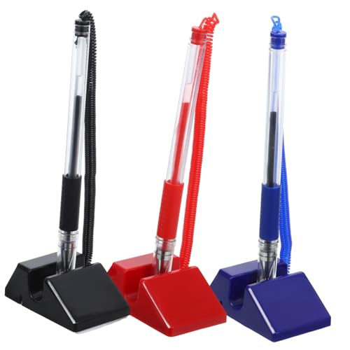 SAFIGLE 3 Stück Teiliges Security Gelstifte mit Ständer Anti diebstahl Empfangstresen Kugelschreiber für Büro Bank Hotel Glattes Schreiben Praktische Tischhalterung SAFIGLE 3 Stück Teiliges Security Gelstifte mit Ständer Anti diebstahl Empfangstresen Kugelschreiber für Büro Bank Hotel Glattes Schreiben Praktische Tischhalterung von SAFIGLE