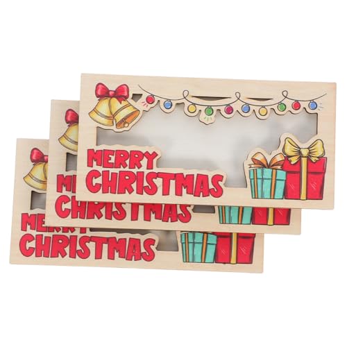 SAFIGLE 3 Stück Teiliges Weihnachtsgeldhalter aus Robustem Holz mit Festlichen Mustern Kompakter Geldorganizer Tragbare Kartenhülle für Party Favor und Originelle Bargeldgeschenke SAFIGLE 3 Stück Teiliges Weihnachtsgeldhalter aus Robustem Holz mit Festlichen Mustern Kompakter Geldorganizer Tragbare Kartenhülle für Party Favor und Originelle Bargeldgeschenke von SAFIGLE