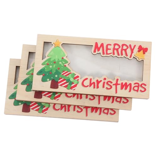 SAFIGLE 3 Stück Weihnachts Geldhalter aus Holz Kreativer Kartenhalter für Bargeldgeschenke Kompakt und Multifunktional für Karten Fotos Weihnachtsfeier Geschenkidee SAFIGLE 3 Stück Weihnachts Geldhalter aus Holz Kreativer Kartenhalter für Bargeldgeschenke Kompakt und Multifunktional für Karten Fotos Weihnachtsfeier Geschenkidee von SAFIGLE