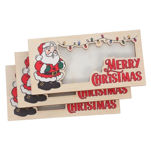 SAFIGLE 3 Stück Weihnachts Geldhalter aus Holz Stabiler Kartenhalter für Bargeld und Weihnachtskarten Festlicher Geschenkorganizer für Weihnachtsfeiern Persönliches Party Mitgebsel SAFIGLE 3 Stück Weihnachts Geldhalter aus Holz Stabiler Kartenhalter für Bargeld und Weihnachtskarten Festlicher Geschenkorganizer für Weihnachtsfeiern Persönliches Party Mitgebsel von SAFIGLE
