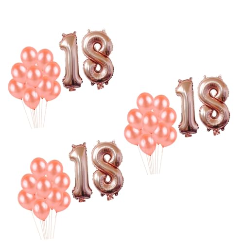 SAFIGLE 3-teiliges Set Zahlenballons Hochzeitsballons Hochzeitsdekoration Geburtstag Luftballons Geburtstagsballons Für Mädchen Heliumballons Geburtstagsfeier Dekoration Einstellen von SAFIGLE