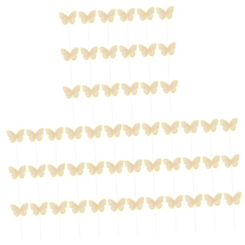 SAFIGLE 30 Sätze Kucheneinsatz Dekorativer Cupcake-topper Schmetterlinge Essbare Blumen Zum Dekorieren Von Kuchen Tier Kuchendekorationen Cupcake-dekor Violett Papier Baby Waffel Esstisch von SAFIGLE