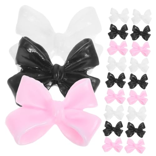 SAFIGLE 30 Stck. Nagel Charms UV Herstellung Nägel Polieren Nagelkunst-Anhänger Nagel Charme Bogen-Nagel-Charms Schleifen-Nailart-Anhänger Nageldekorationsanhänger Harz von SAFIGLE