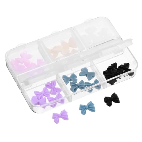 SAFIGLE 30 Stück Maniküre Reiz Strasssteine Juwelen Nägel Nageldekoration Kunst Uv Funkelnd Bögen Bogen Nagel Charms Nail-art-stollen Dekorationen Edelsteine Polieren Harz von SAFIGLE