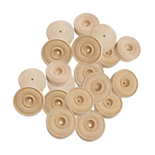 SAFIGLE 30 Stück Teiliges Runde Kleine Holzräder aus Langlebigem Massivholz DIY Zubehör für Bastelarbeiten Sichere Wagenräder für Jungen und Mädchen zum Kreativen Handwerken SAFIGLE 30 Stück Teiliges Runde Kleine Holzräder aus Langlebigem Massivholz DIY Zubehör für Bastelarbeiten Sichere Wagenräder für Jungen und Mädchen zum Kreativen Handwerken von SAFIGLE